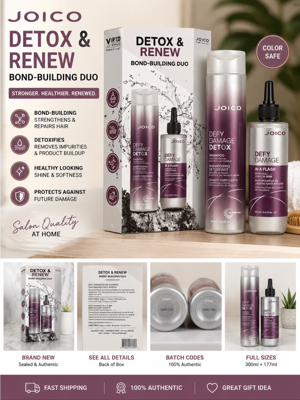 Joico Detox & Renew Bond-Building Duo
